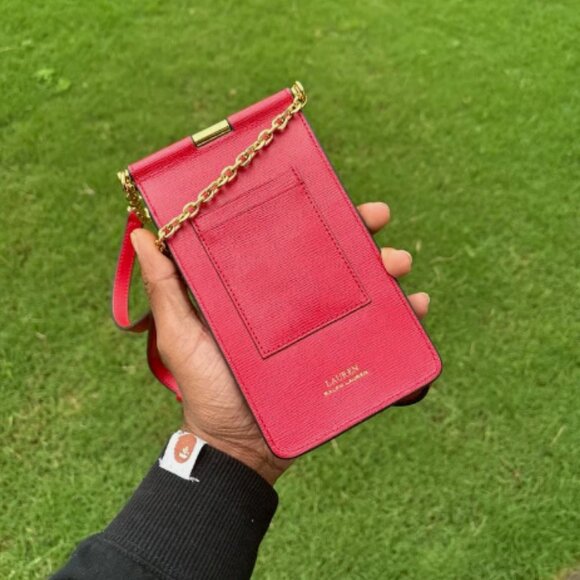 Ralph Lauren Cow Leather Handbag red Crossbody main image 4